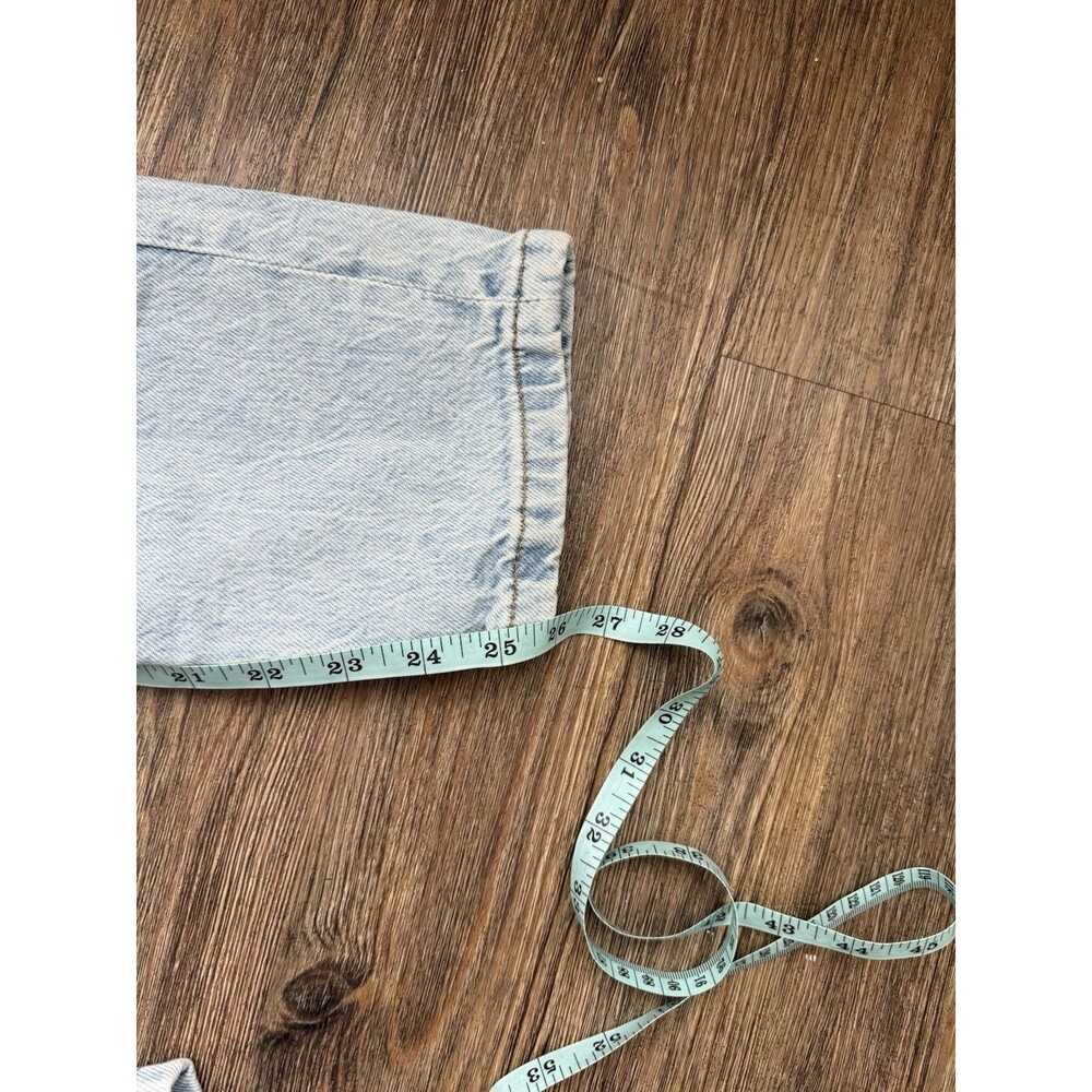 Zara Mom Jeans Womens US 4 EU 36 Light Wash High Rise Tapered Denim Pants 26 - Picture 7 of 7